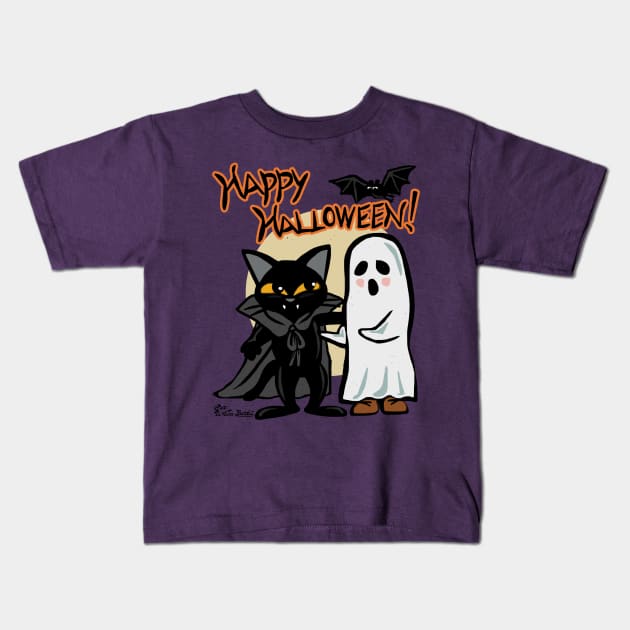 Halloween with you Kids T-Shirt by BATKEI